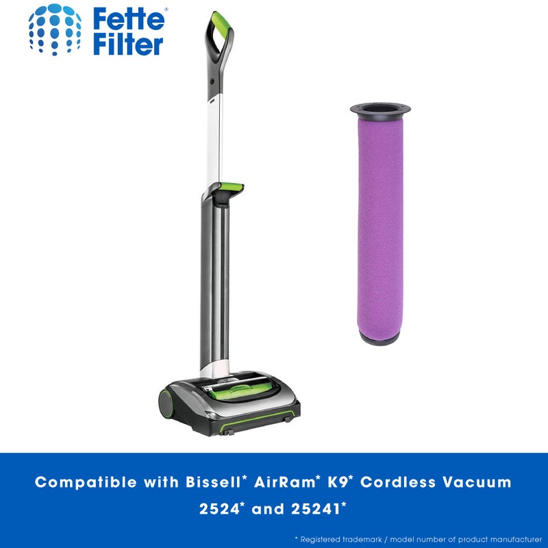 Fette Filter - Vacuum Filter Compatible with Bissell AirRam K9 Cordless Vacuum 2524 and 25241. Compare to Part #1615532 &1611215 Pack of 4 - Image 3